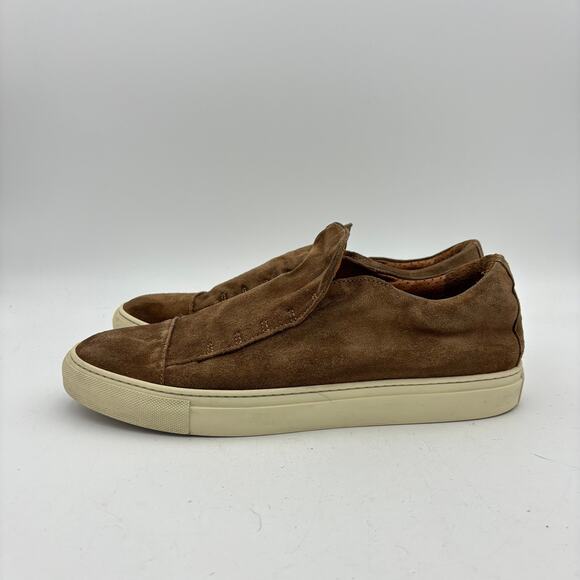John Varvatos 315 Reed Laceless Slip On Suede Sneakers Men\'s 11.5